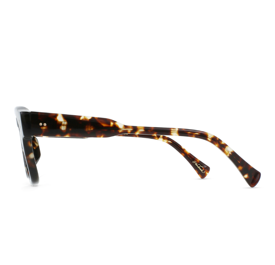 Rece Sunglasses - Brindle Tortoise / Green Polarized