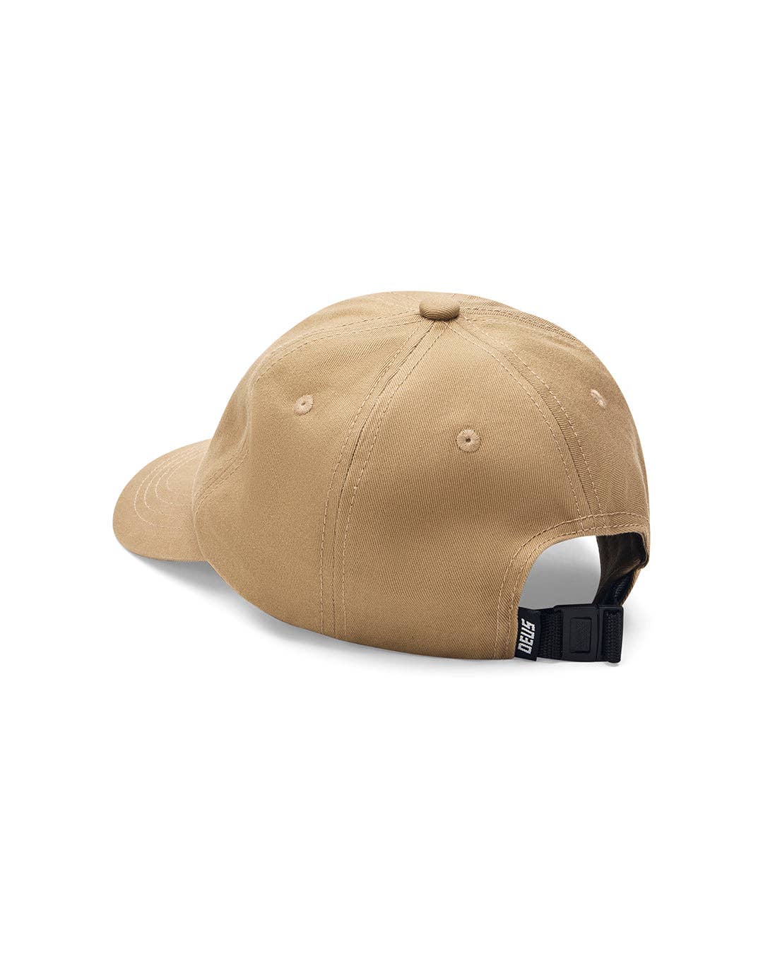 Beige baseball cap on a white background