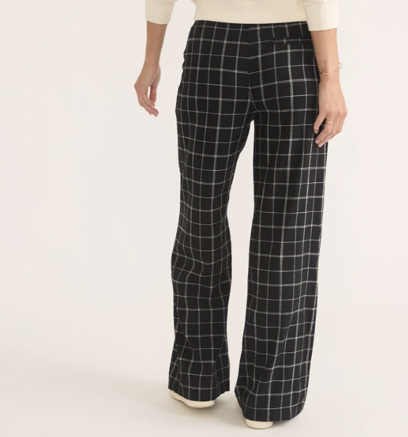 Allison Trouser - Black/White Check