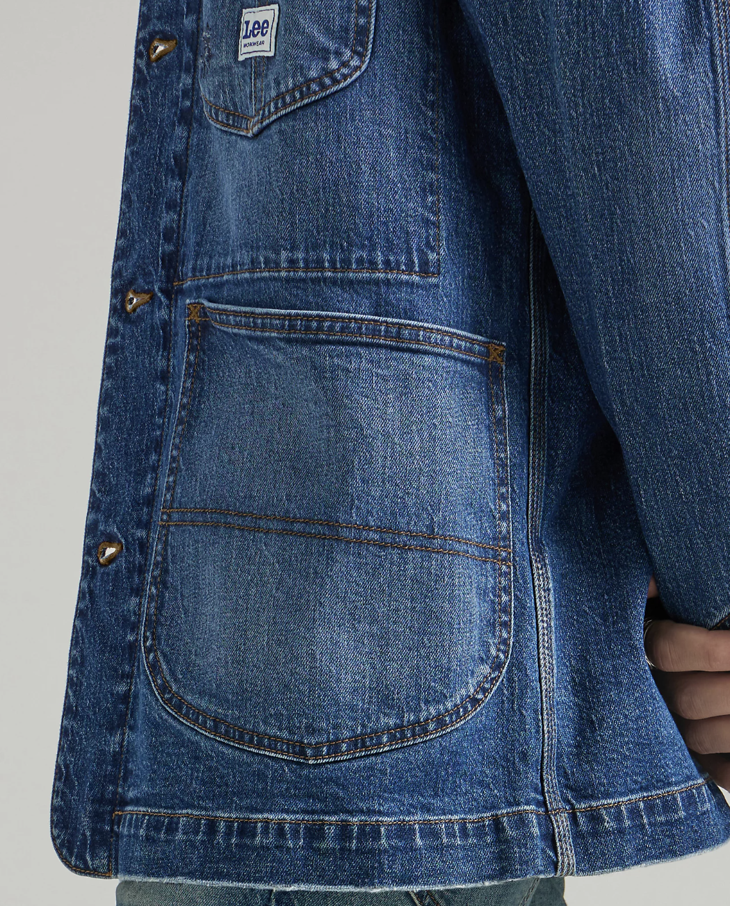 Denim Chore Coat - Mid Wash