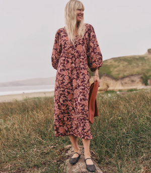 Lola Midi Dress - Warm Floral