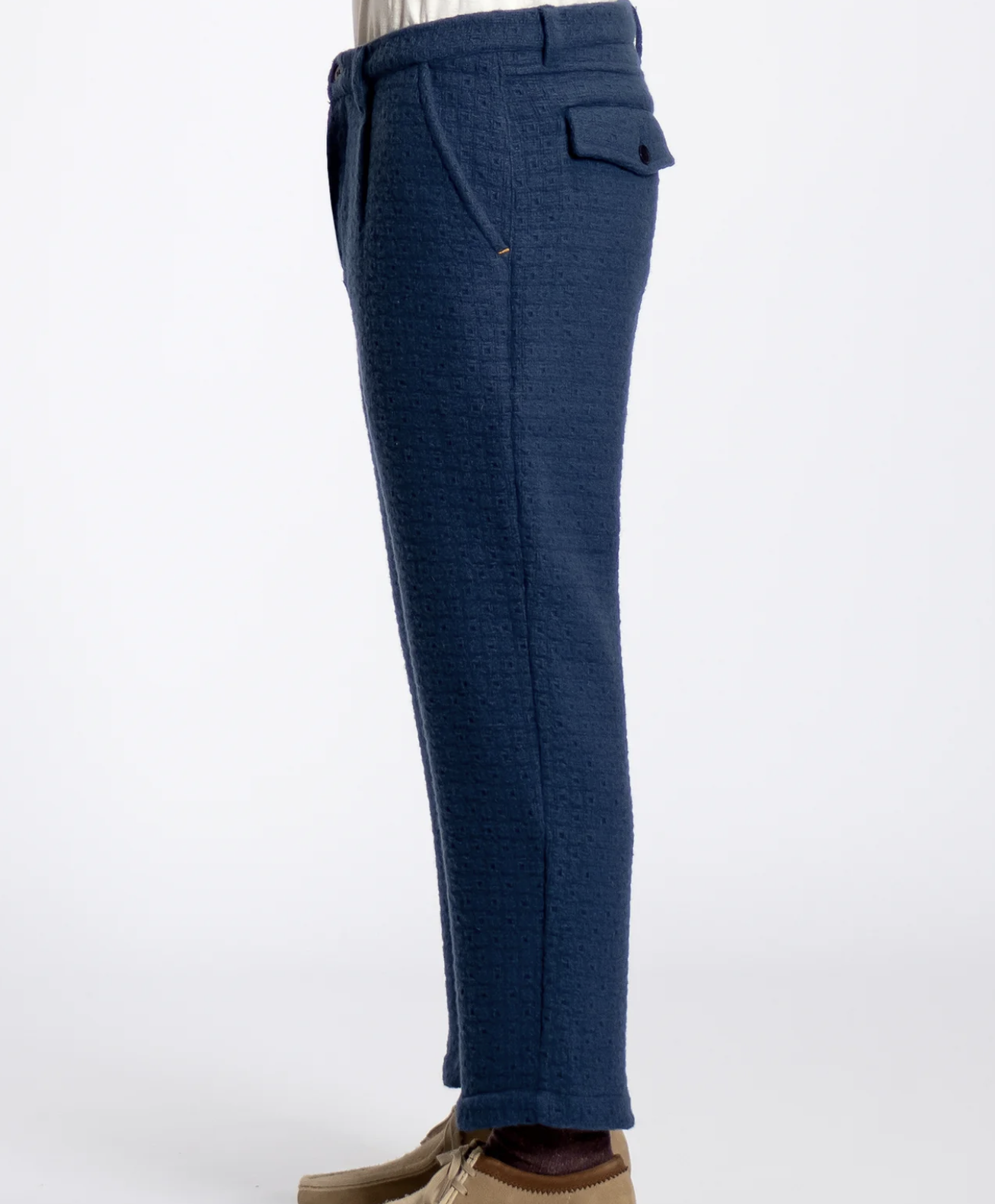 Ryder Trouser - Insignia Blue Textured Jacquard