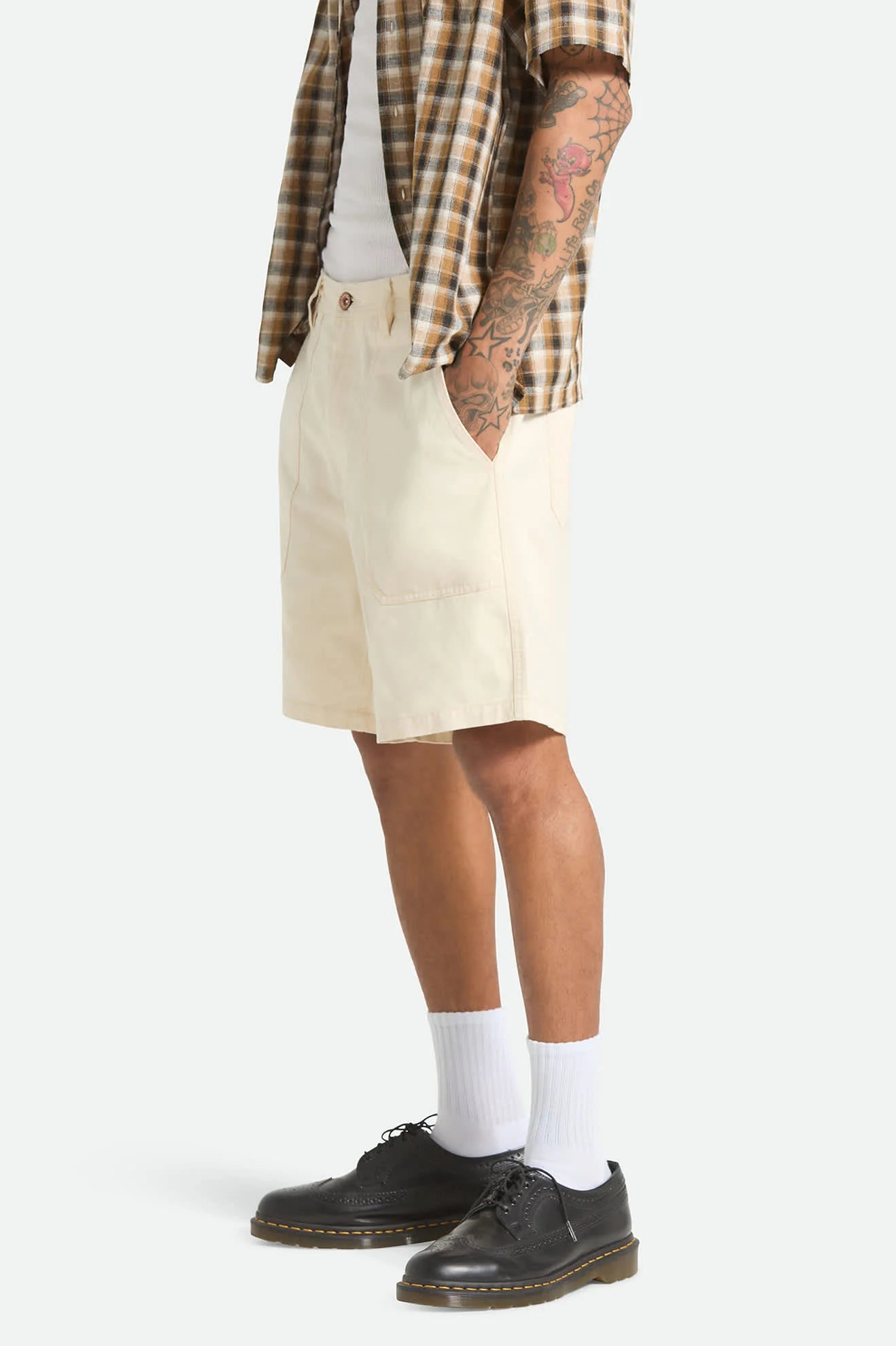 Surplus Vintage Wash Herringbone Short