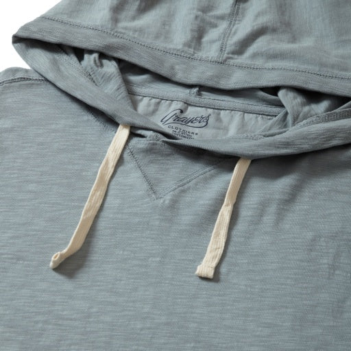 HEWITT GARMENT DYED HOODIE - WROUGHT IRON