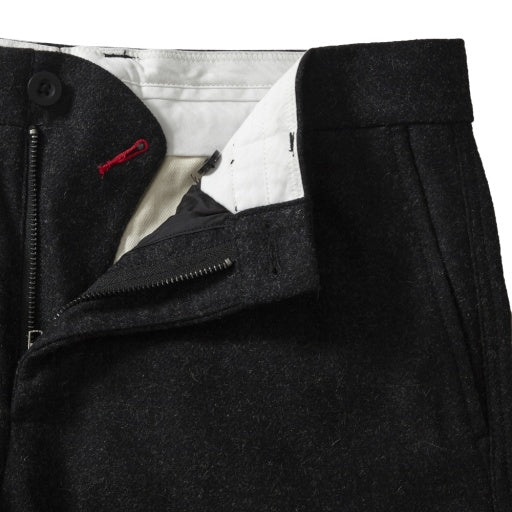 MATHESON HEAVY TWILL STRETCH WOOL PANTS (SLIM FIT) - CHARCOAL