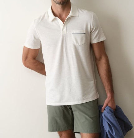 Air Pocket Polo - White
