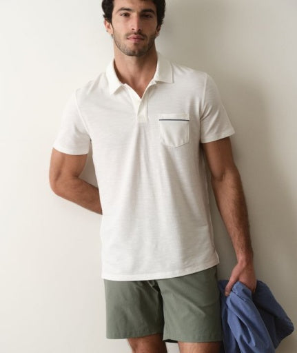 Air Pocket Polo - White
