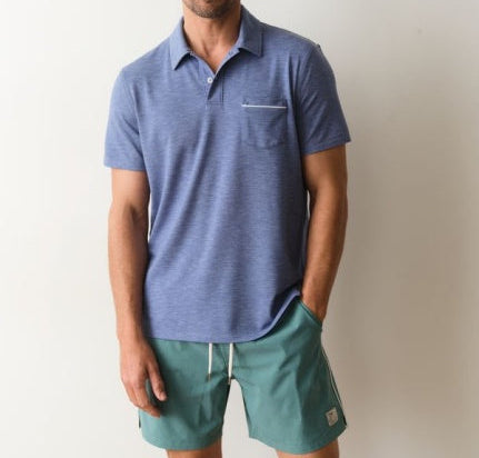 Air Pocket Polo - Coastal Fjord