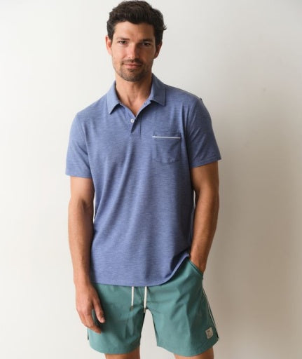 Air Pocket Polo - Coastal Fjord