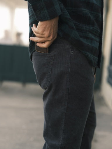 BURLINGTON CORDUROY 5 POCKETS - SLATE GRAY
