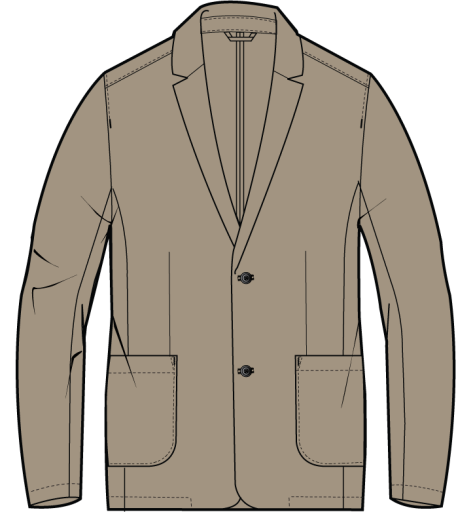 Flex Terry Blazer - Dark Khaki