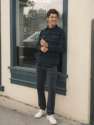 BURLINGTON CORDUROY 5 POCKETS - SLATE GRAY