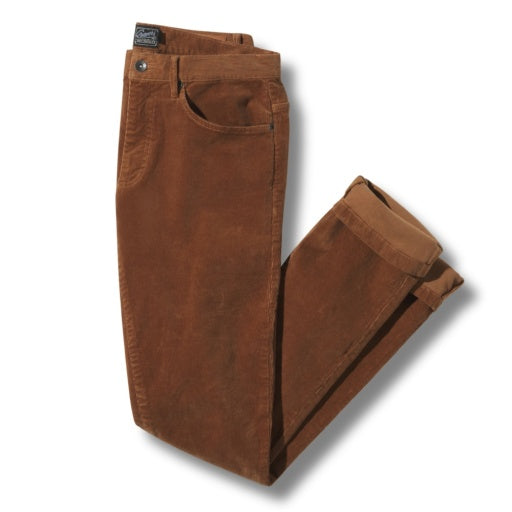 BURLINGTON 5 POCKET STRETCH CORDUROY - CLOVE