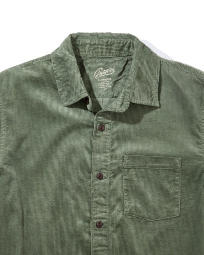 Saratoga Featherweight Corduroy Shirt - Agave