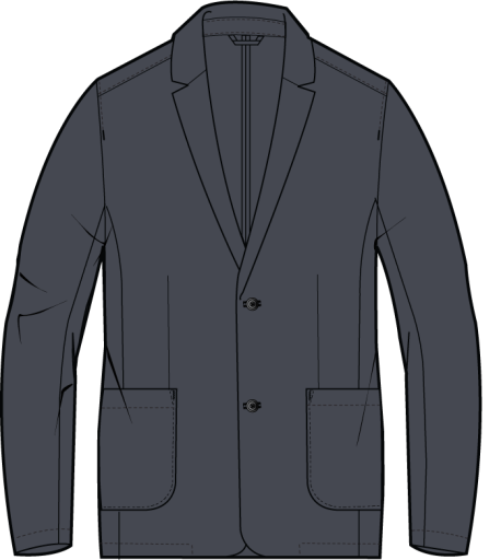 Flex Terry Blazer - Deep Navy