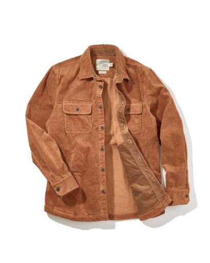 Catalina Rope Cord Shirt Jacket - Cognac