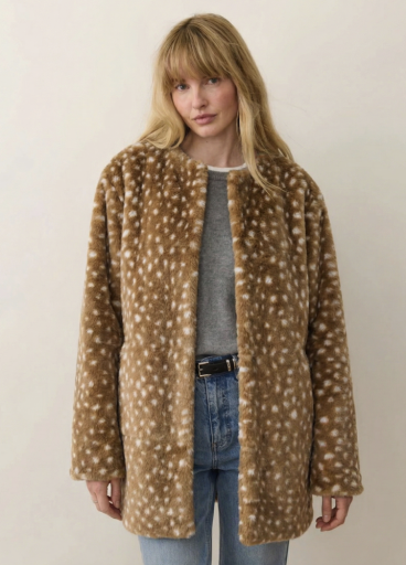 Marine Layer Sylvie Jacket - Fawn Print Medium