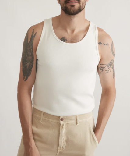 Marine Layer Carter Rib Tank - White