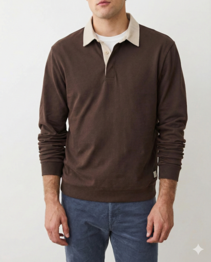 Sueded Rugby Polo - Java