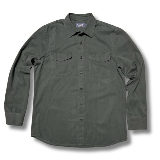 TENCEL COTTON WORKSHIRT - BELUGA