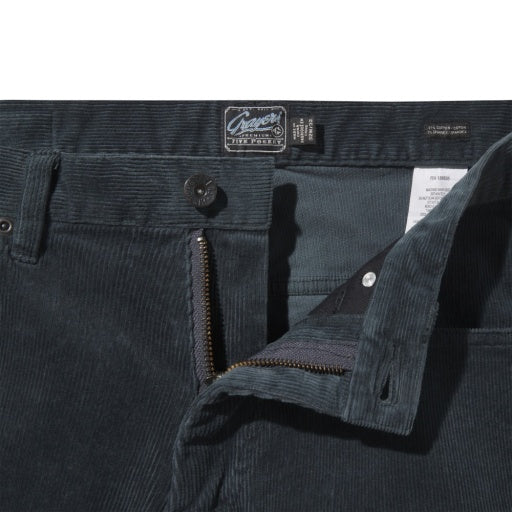 BURLINGTON CORDUROY 5 POCKETS - SLATE GRAY