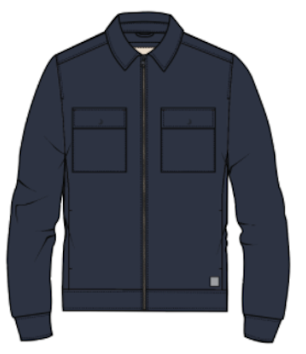 Flex Terry Traveler Jacket - Navy