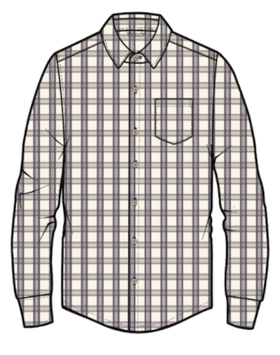 Classic Stretch Selvage Shirt - White/Navy Check