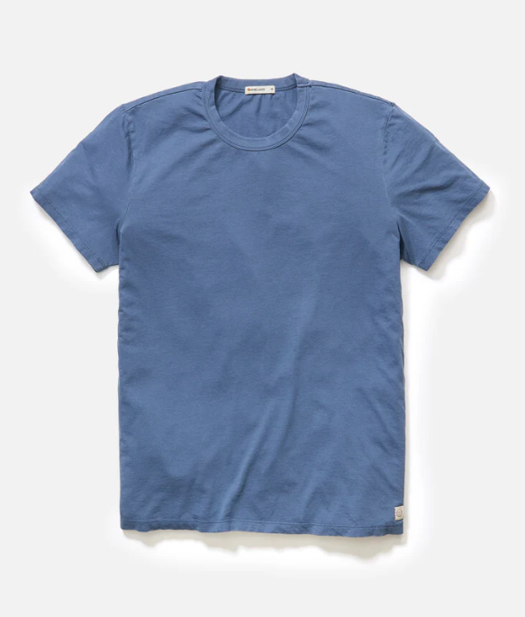 Blue t-shirt on a white background