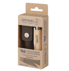 No.8 Stainless Knife & Sheath Gift Box - Opinel
