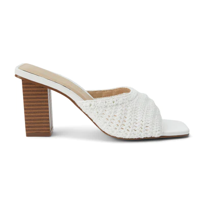 Layton Heeled Sandal - White