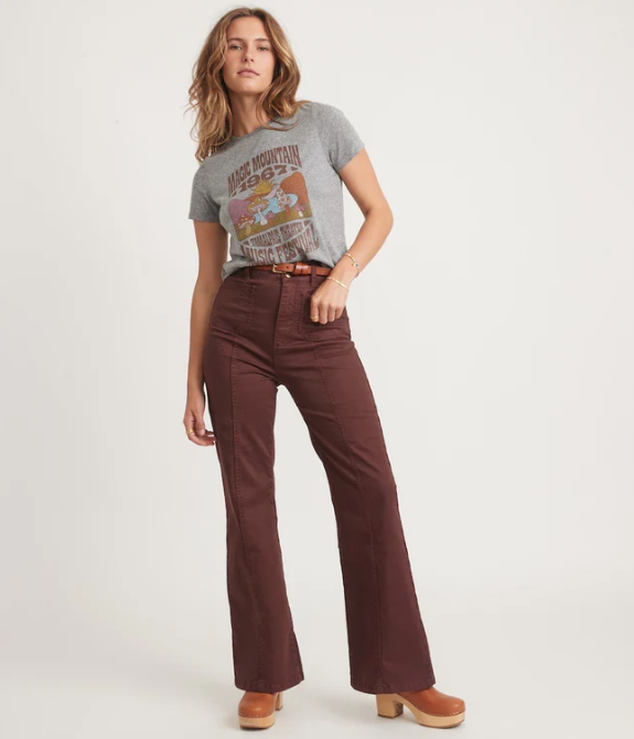 Perles Flare Pant - Bitter Chocolate