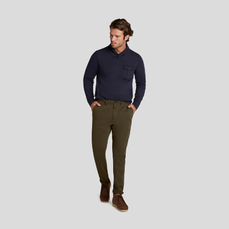 Precision Stretch Classic Fit Chino - Dark Olive