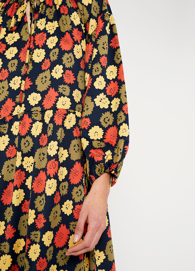 Flowy Maxi Dress - Floral