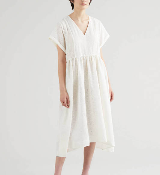 Marcel Dress - Cloud Dancer