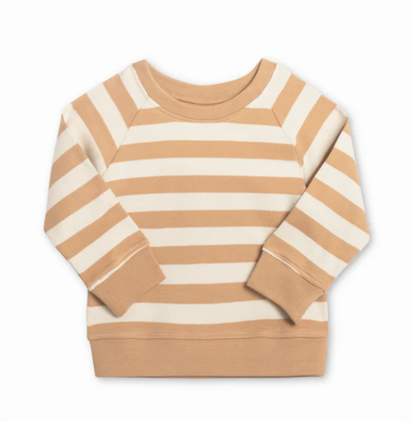 Portland Pullover - Tan Ely Stripe