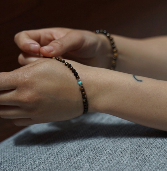 Nomad Bracelet - Gold Tiger Eye