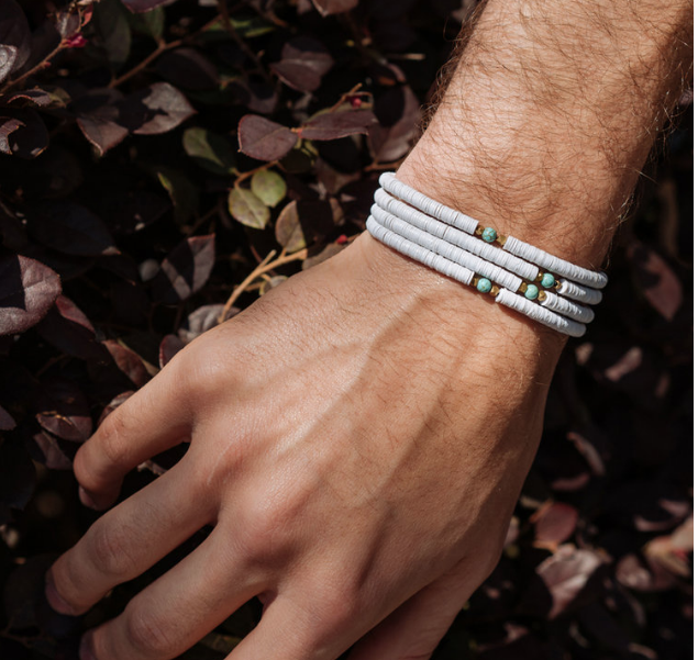 White Vinyl Bracelet