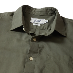 Portofino Featherweight Poplin Shirt - Military Olive