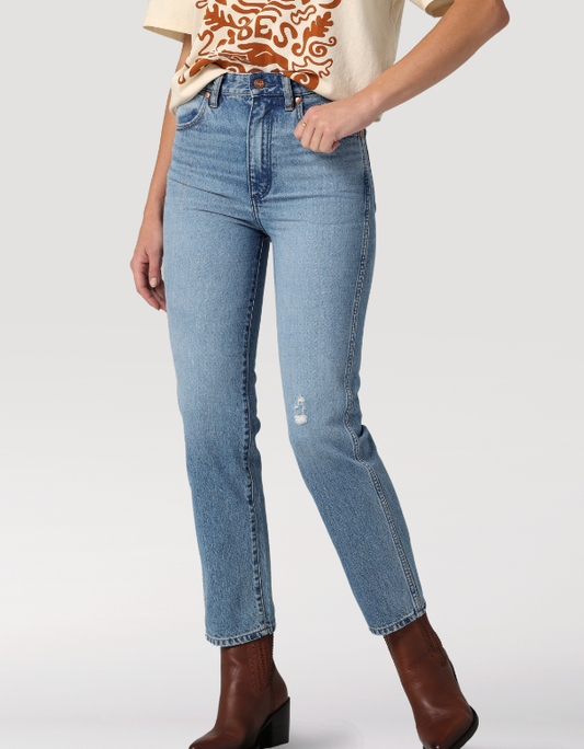 Wild West 603 High Rise Straight - Mermaid