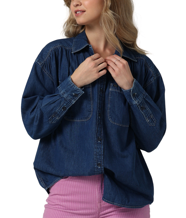 Femme Frontier Button Down Shirt - Kansas