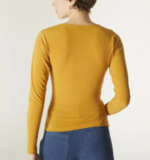 V-neck Top - Yellow