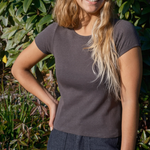 Hemp Ribsy Tee - Faded Black