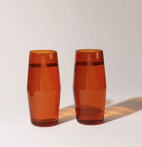 16 oz Century Glass Set - Amber