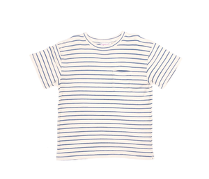 Men's Terry Tee - White/Navy