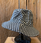 Petra Bucket Hat - Black/White Gingham