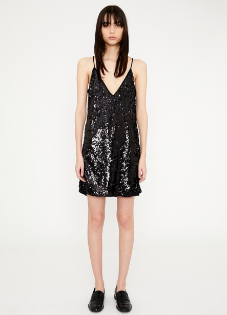 Sequin Mini Dress - Black