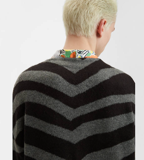 Coit Boxy Cardigan - Zebra Caviar