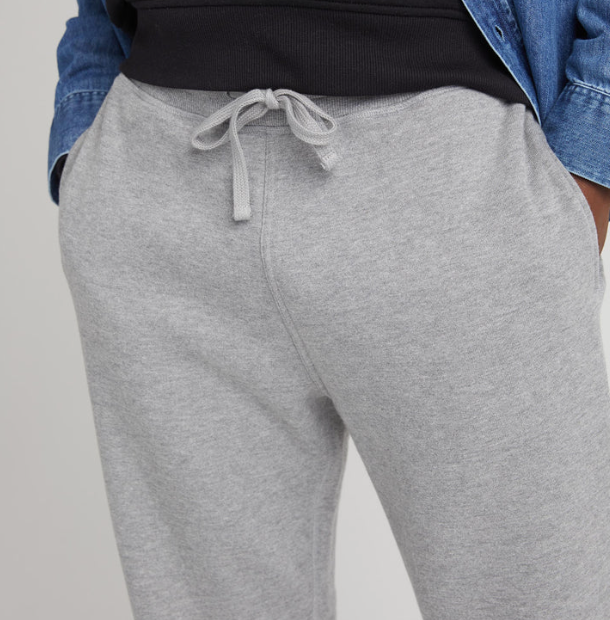 Men's Recycled Fleece Tapered Sweatpant - Heather Grey