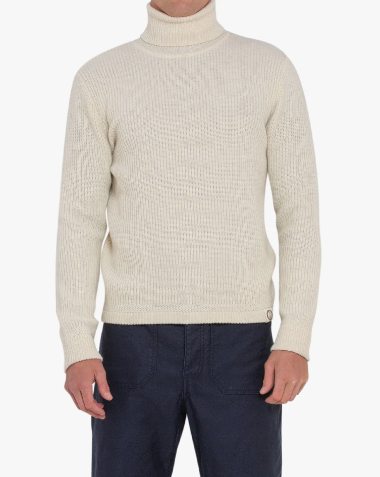 Naval Roll Neck - Natural