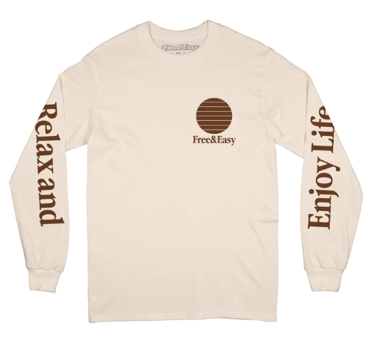 Three Palms LS Tee - Natural